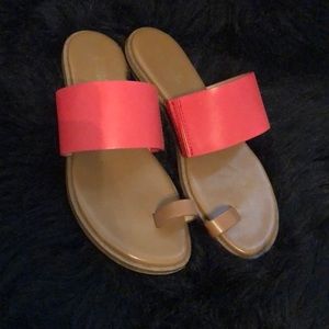 Red and Brown MK Sandals